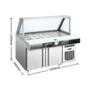 Cylinder-type Salad Station Sauce Station