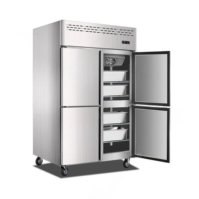 Commercial Four-Door Refrigerator Tall Freezer