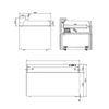 Freshness Preservation Station Seafood Ice Display Cabinet