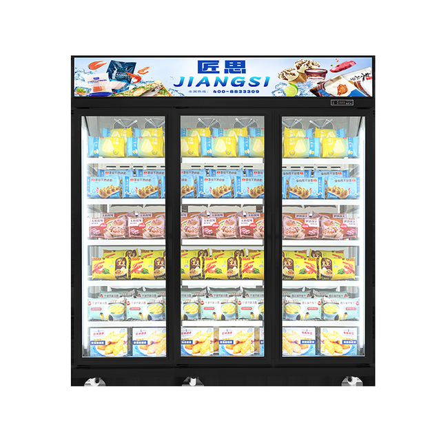 Three-door Commercial Freezer for Supermarkets