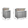 Salad Bar Commercial Pizza Topping Workbench