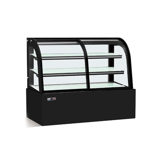 Curved Back-Opening Cake Cabinet