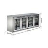 Air-cooled Bar Beer Refrigerator
