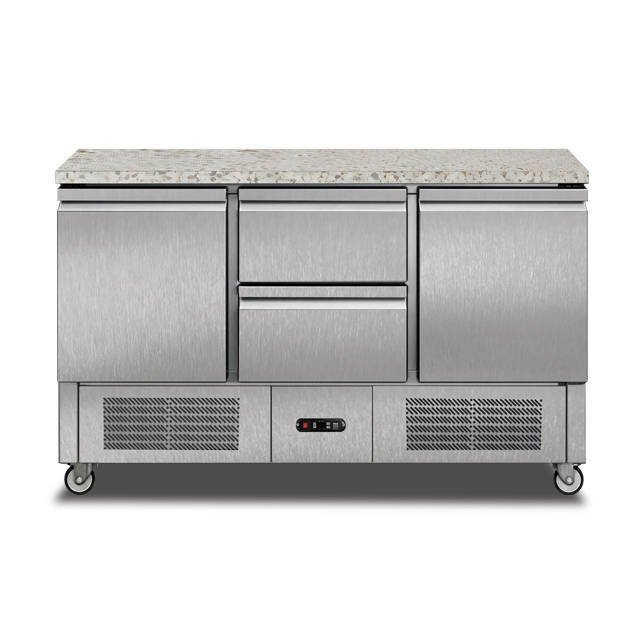 Marble Countertop Salad Counter Freezer